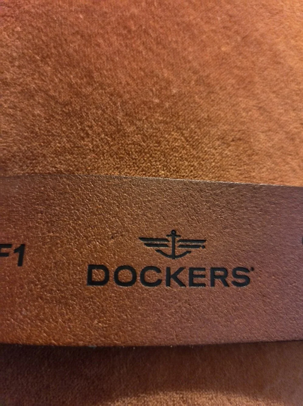 MENS DOCKERS BROWN LEATHER BELT